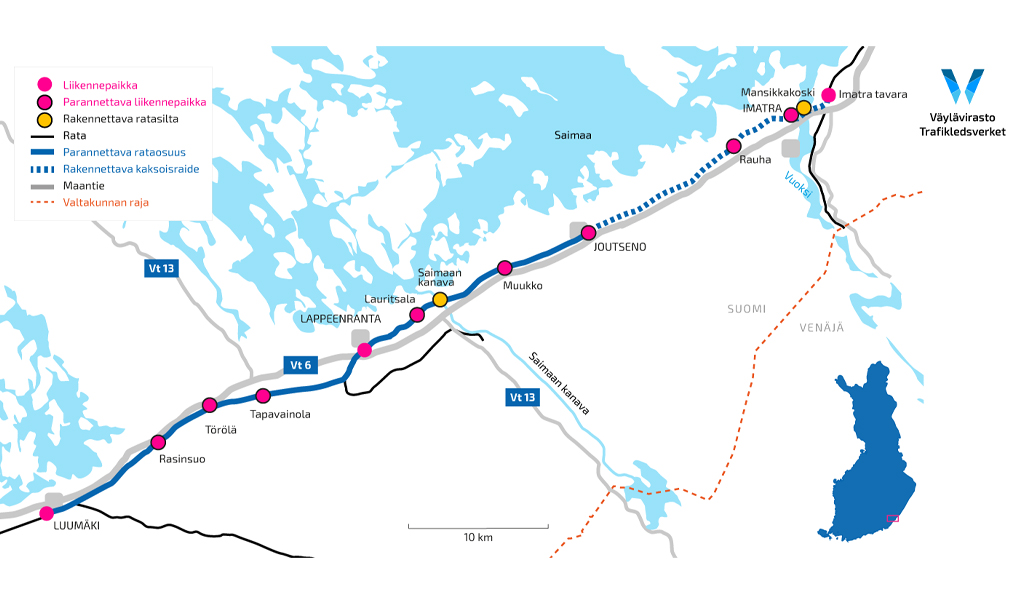 Luumäki-Imatra-ratahanke etenee - Konepö