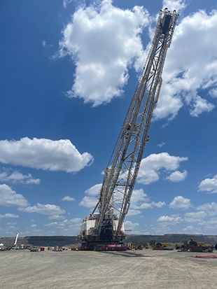 Marion 8050 laahakaivukoneen siirto