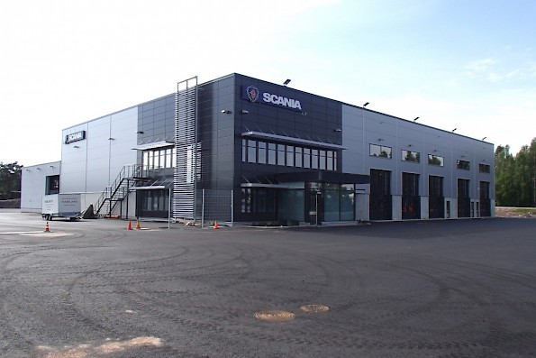 Kotkan Scania-keskuksen viralliset avajaiset ovat 20. syyskuuta.